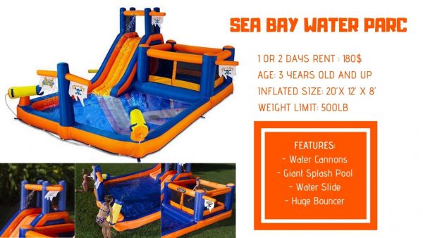 Bouncy-Castles sea bay water park