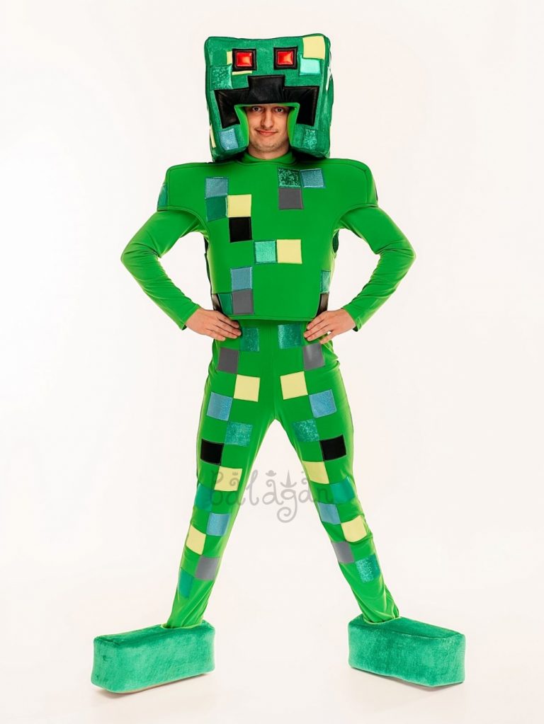 Minecraft Creeper Costume Rental Fun Party Location de Mascotte et Jeux Gonflables au Quebec
