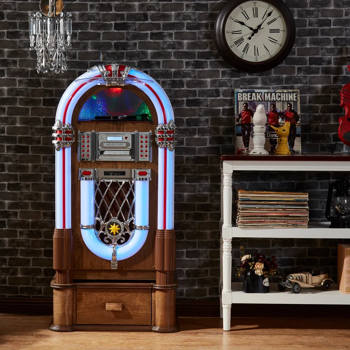 Retro Turntable Classic Jukebox - Fun Party - Location de Mascotte